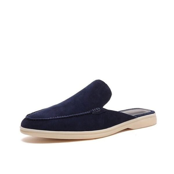 Mokasyny Męskie Z Arch Support, Letnie, Wsuwane, Nowoczesny Styl, Wygodne Buty Mokasyny Męskie – Ciemnoniebieski