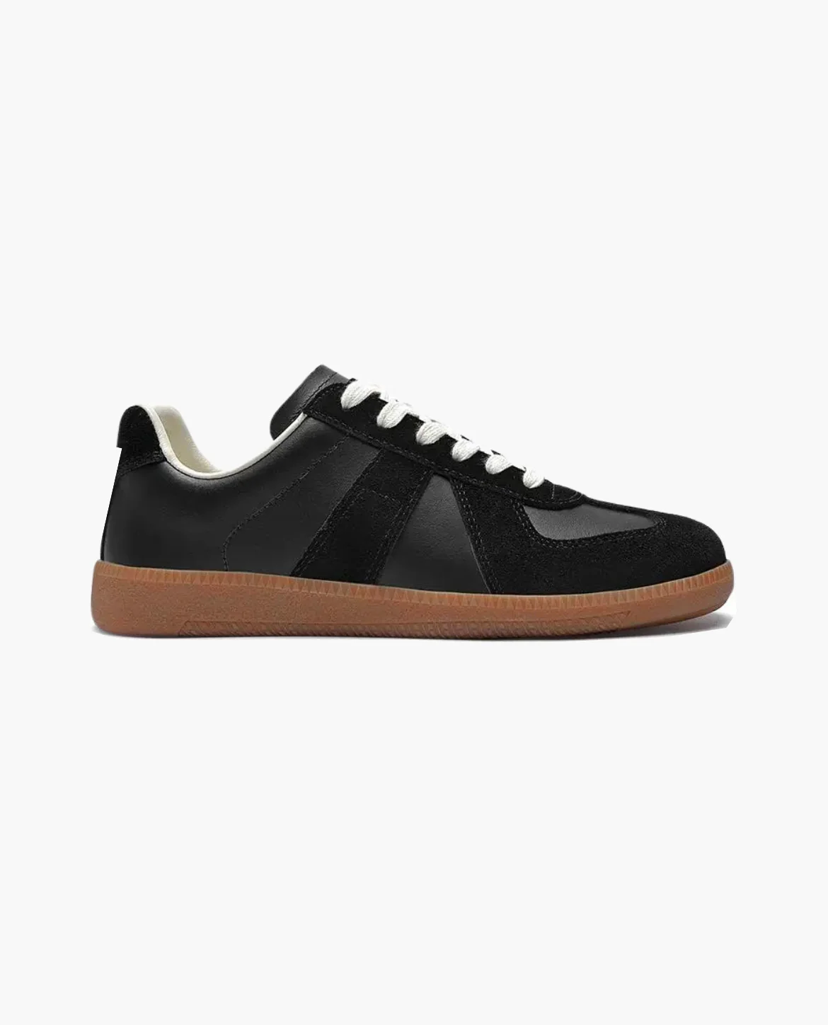 Buty sportowe męskie z gumową podeszwą | Styl miejski na co dzień – Czarny